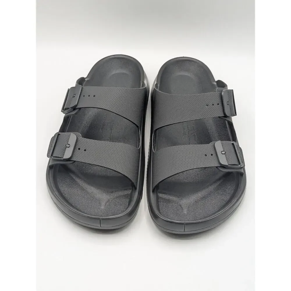 Birkenstock Mens Size 7 Mogami Terra Stealth 2 Strap Black Regular Fit Sandals